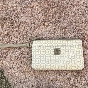 Tommy Hilfiger Cream Wristlet